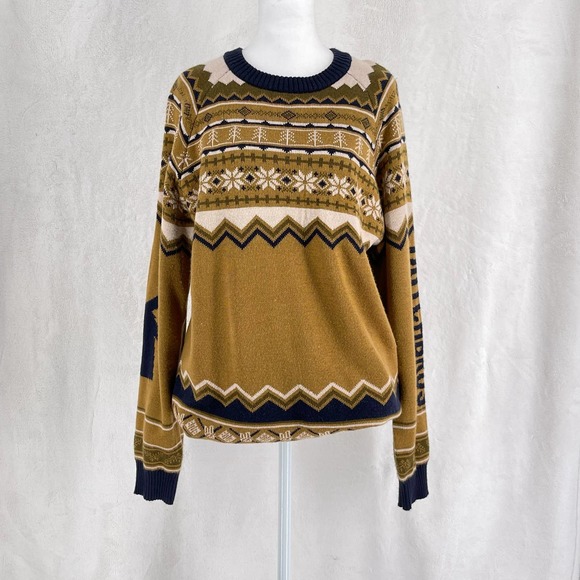 Dutch Bros Other - Dutch Bros Coffee Fair Isle Nordic Knit Crew Neck Sweater Limited Edition Large